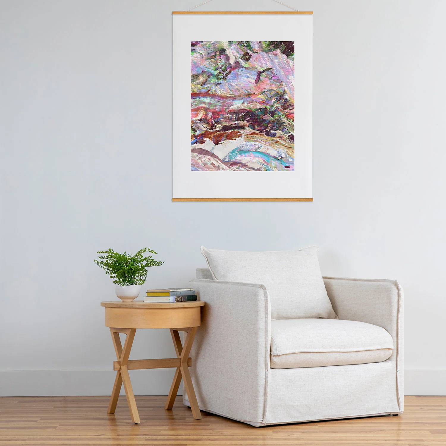 83 Oranges Sequin Haze Art Print - Image 51