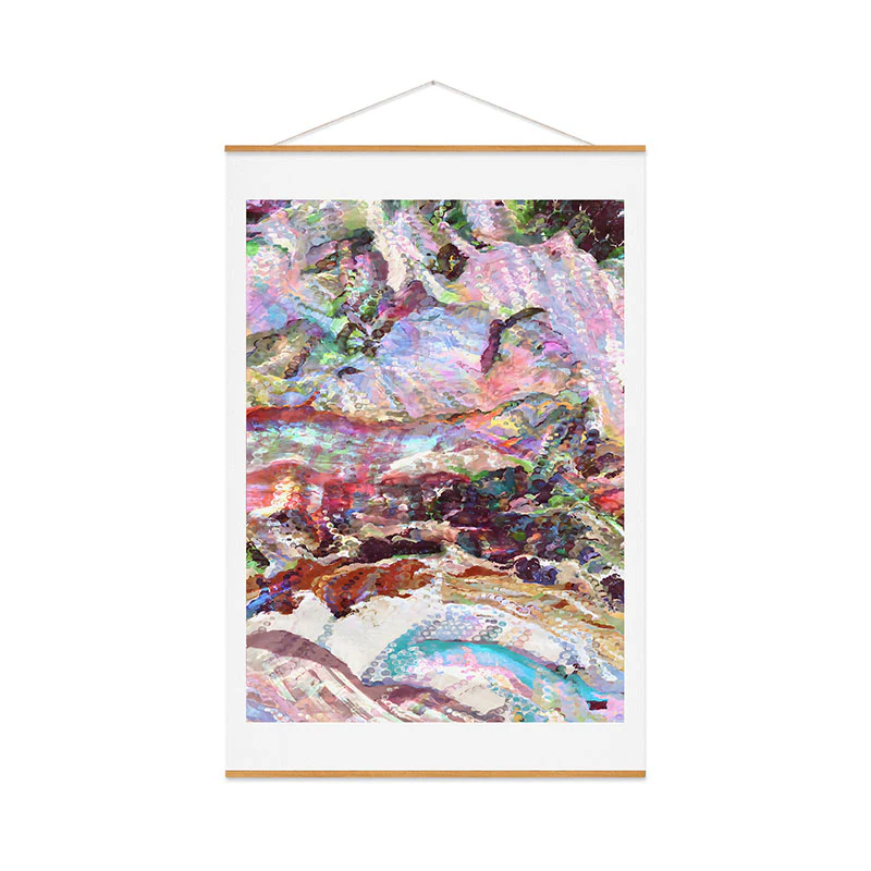 83 Oranges Sequin Haze Art Print - Image 52