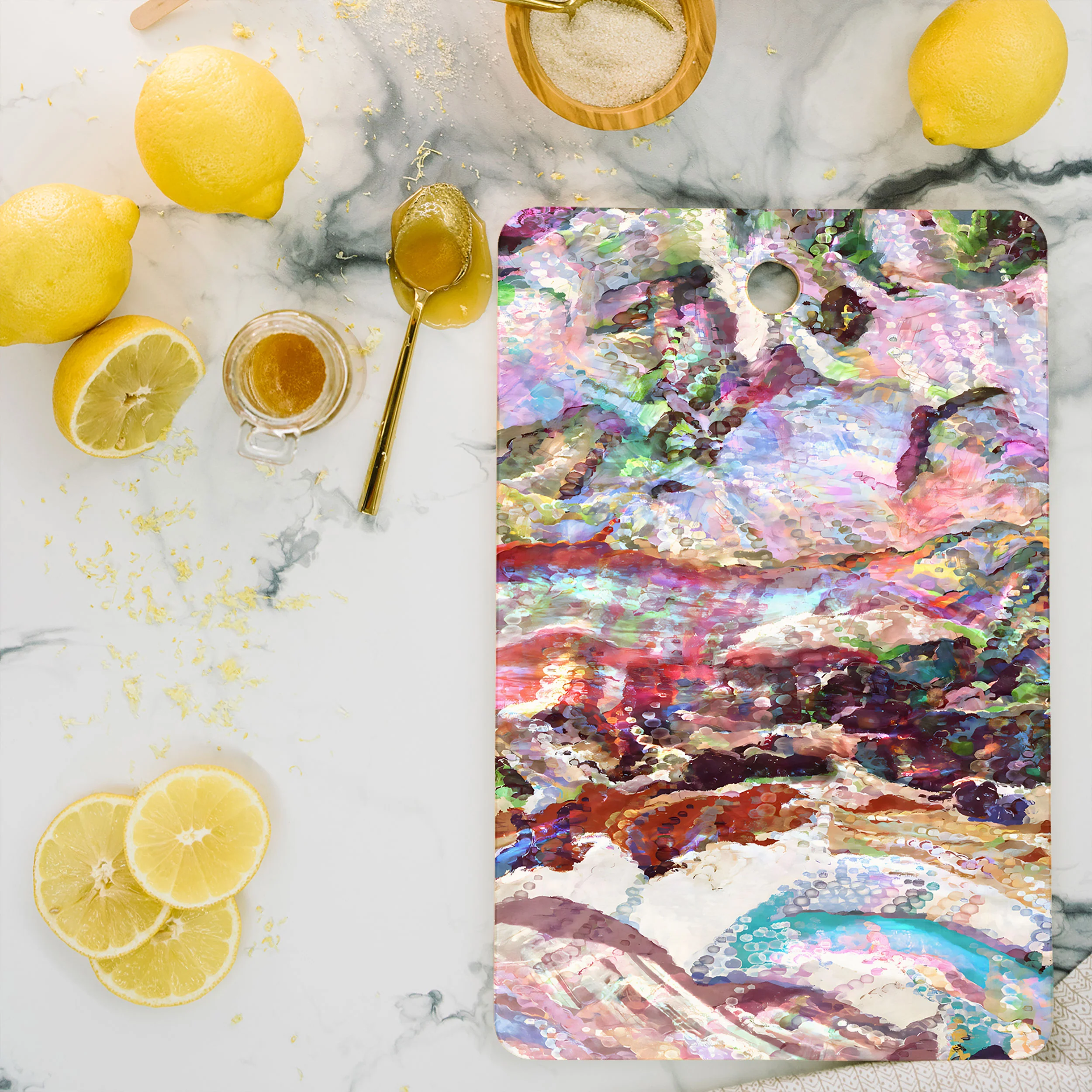 83 Oranges Sequin Haze Cutting Board Rectangle - Image 2