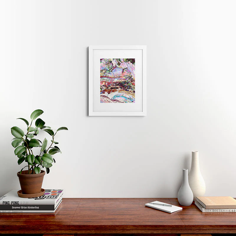 83 Oranges Sequin Haze Framed Art Print - Image 20