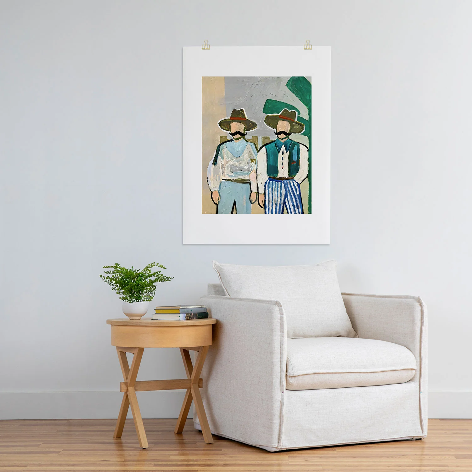 83 Oranges Side By Side Cowboy Edition Art Print - Image 24