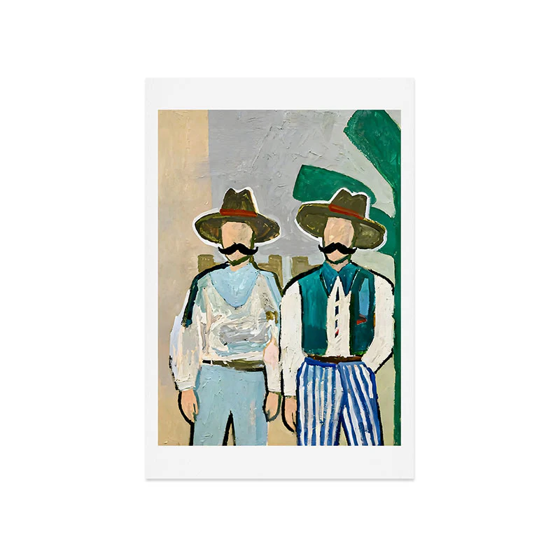 83 Oranges Side By Side Cowboy Edition Art Print - Image 25