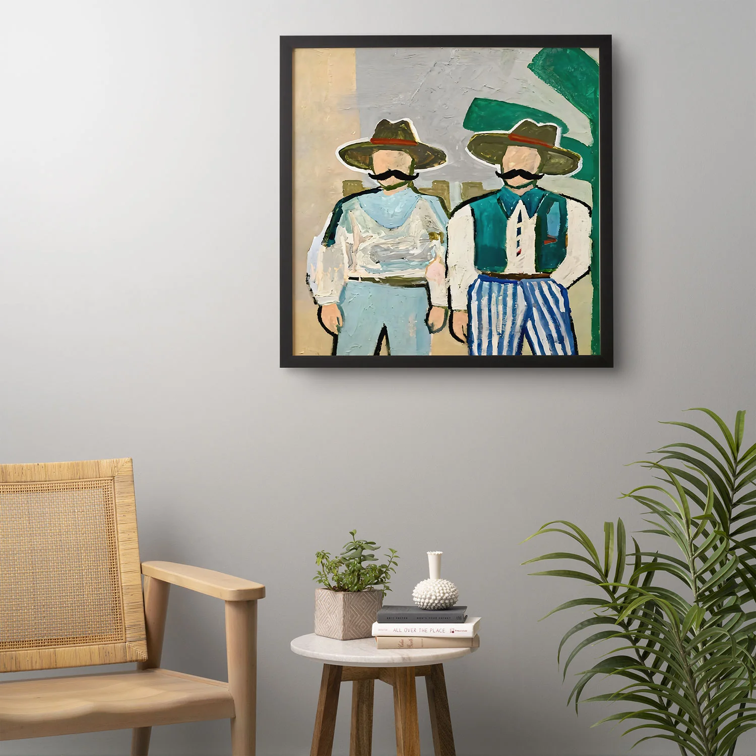 83 Oranges Side By Side Cowboy Edition Framed Wall Art - Image 12