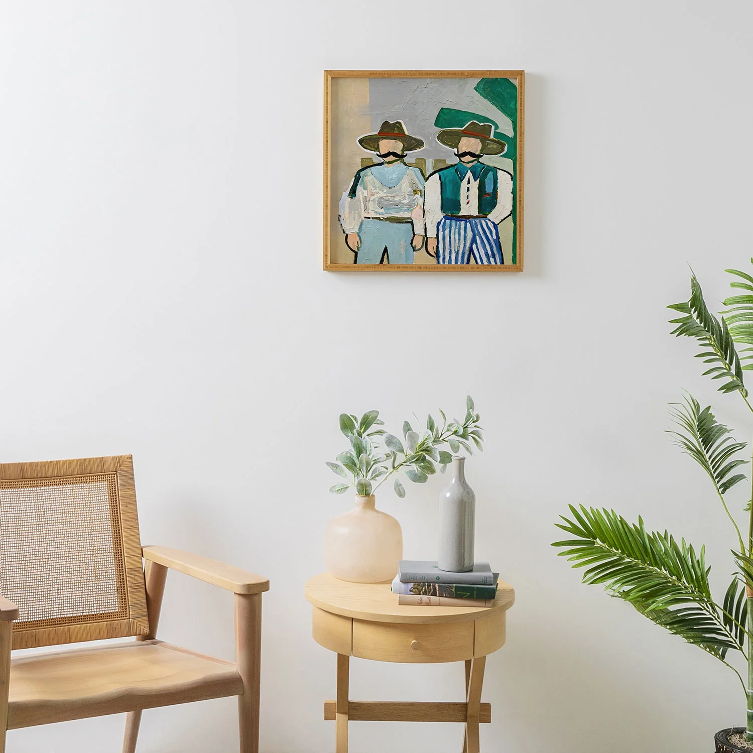83 Oranges Side By Side Cowboy Edition Framed Wall Art - Image 4