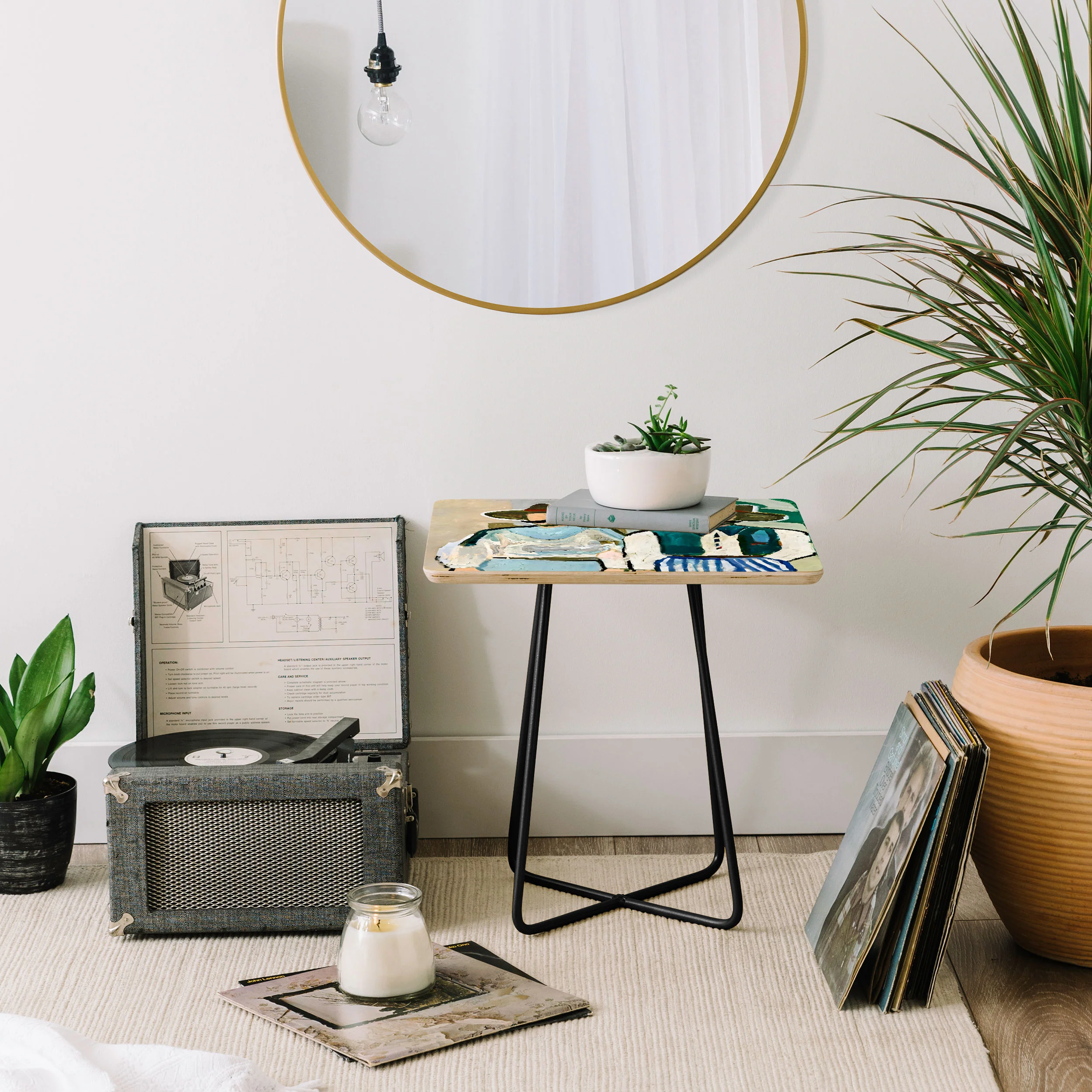 83 Oranges Side By Side Cowboy Edition Side Table - Image 8
