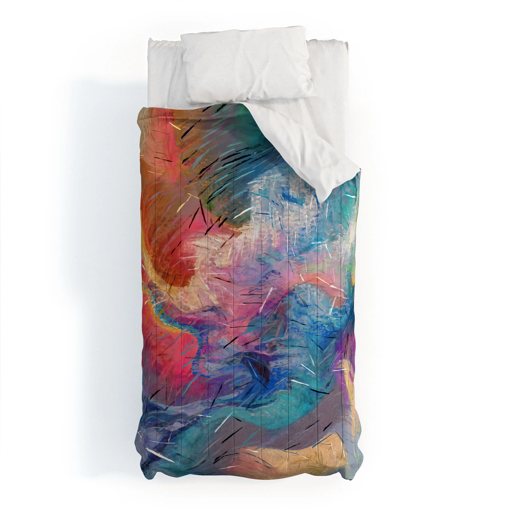 83 Oranges Soul Driven Abstraction Comforter - Image 7