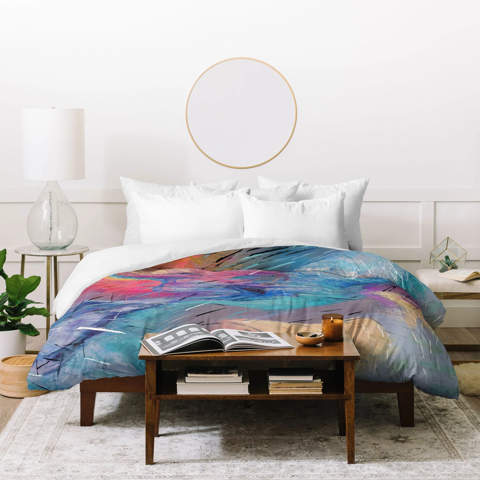 83 Oranges Soul Driven Abstraction Duvet Cover - Image 20