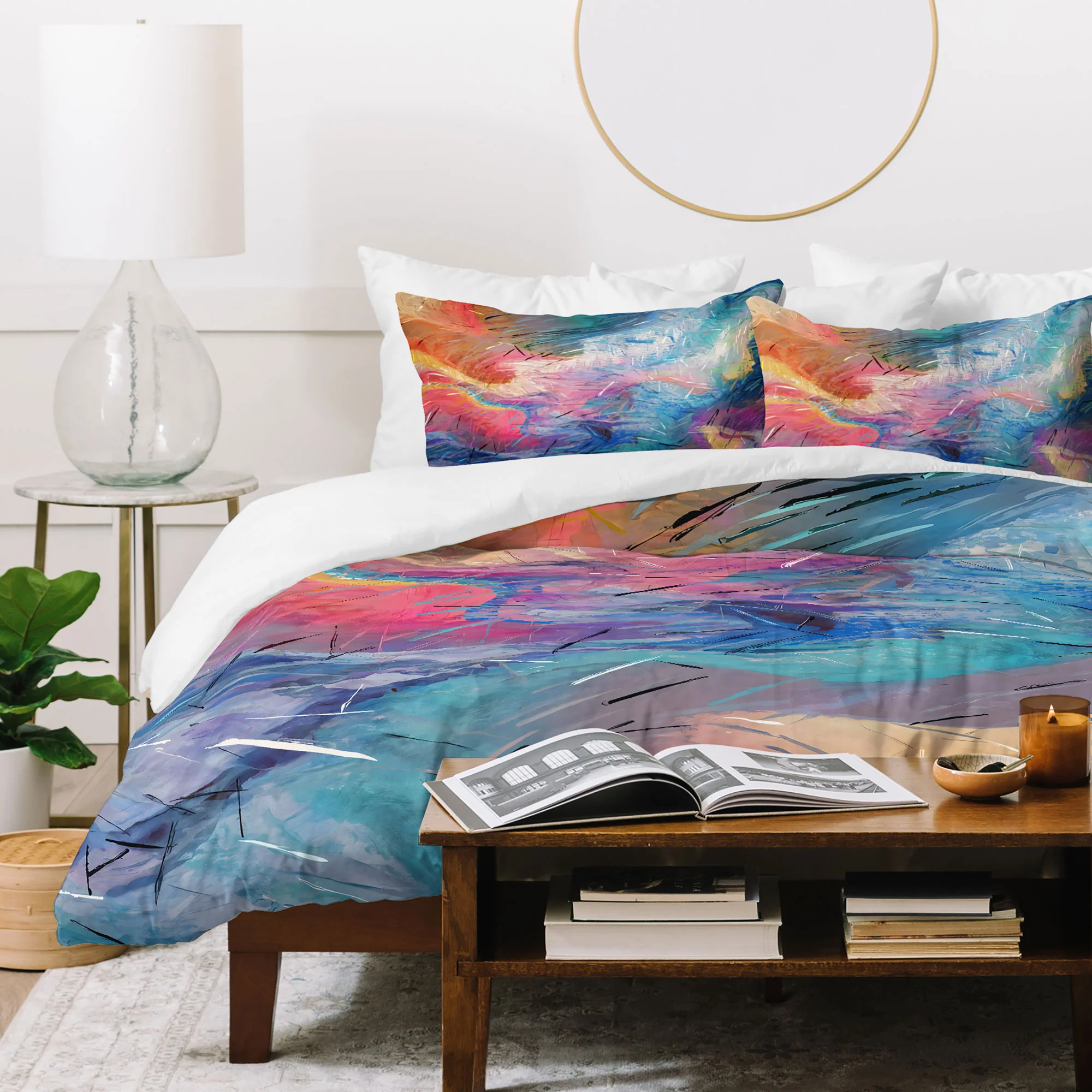 83 Oranges Soul Driven Abstraction Duvet Cover - Image 51