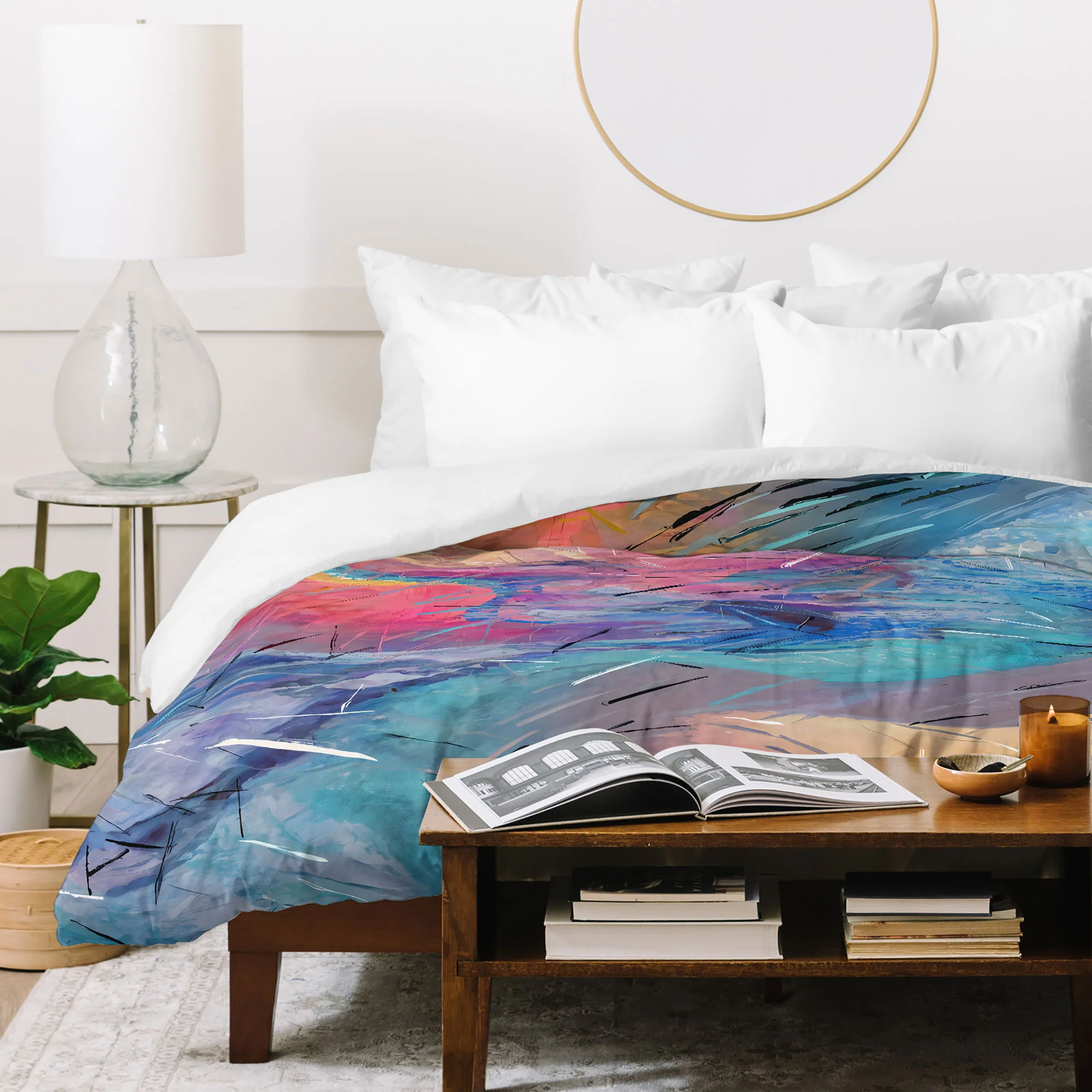 83 Oranges Soul Driven Abstraction Duvet Cover - Image 7