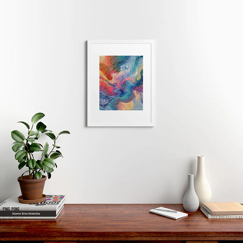 83 Oranges Soul Driven Abstraction Framed Art Print - Image 22