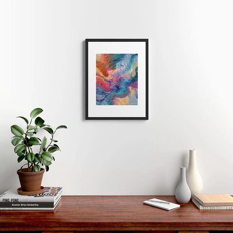 83 Oranges Soul Driven Abstraction Framed Art Print - Image 34
