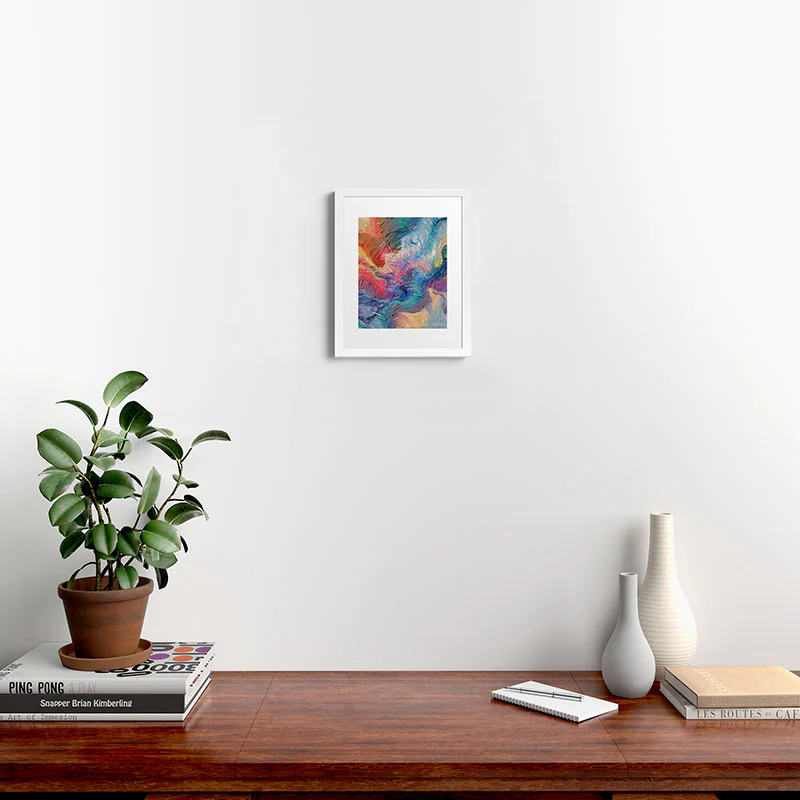 83 Oranges Soul Driven Abstraction Framed Art Print - Image 40