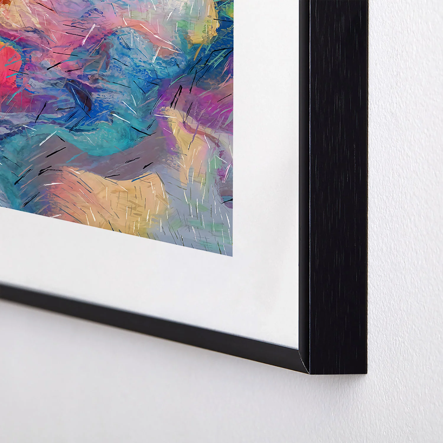 83 Oranges Soul Driven Abstraction Metal Framed Art Print - Image 12