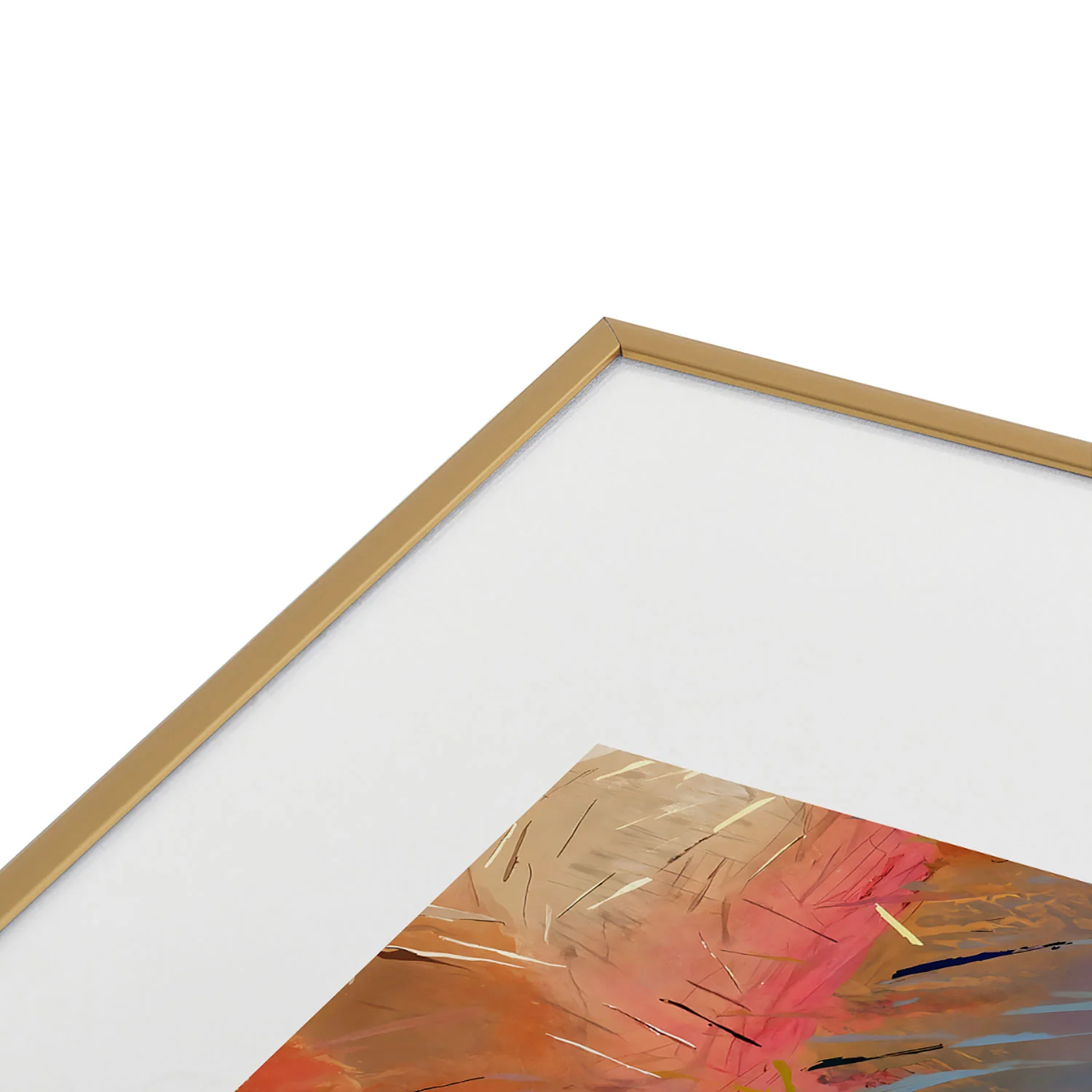 83 Oranges Soul Driven Abstraction Metal Framed Art Print - Image 27