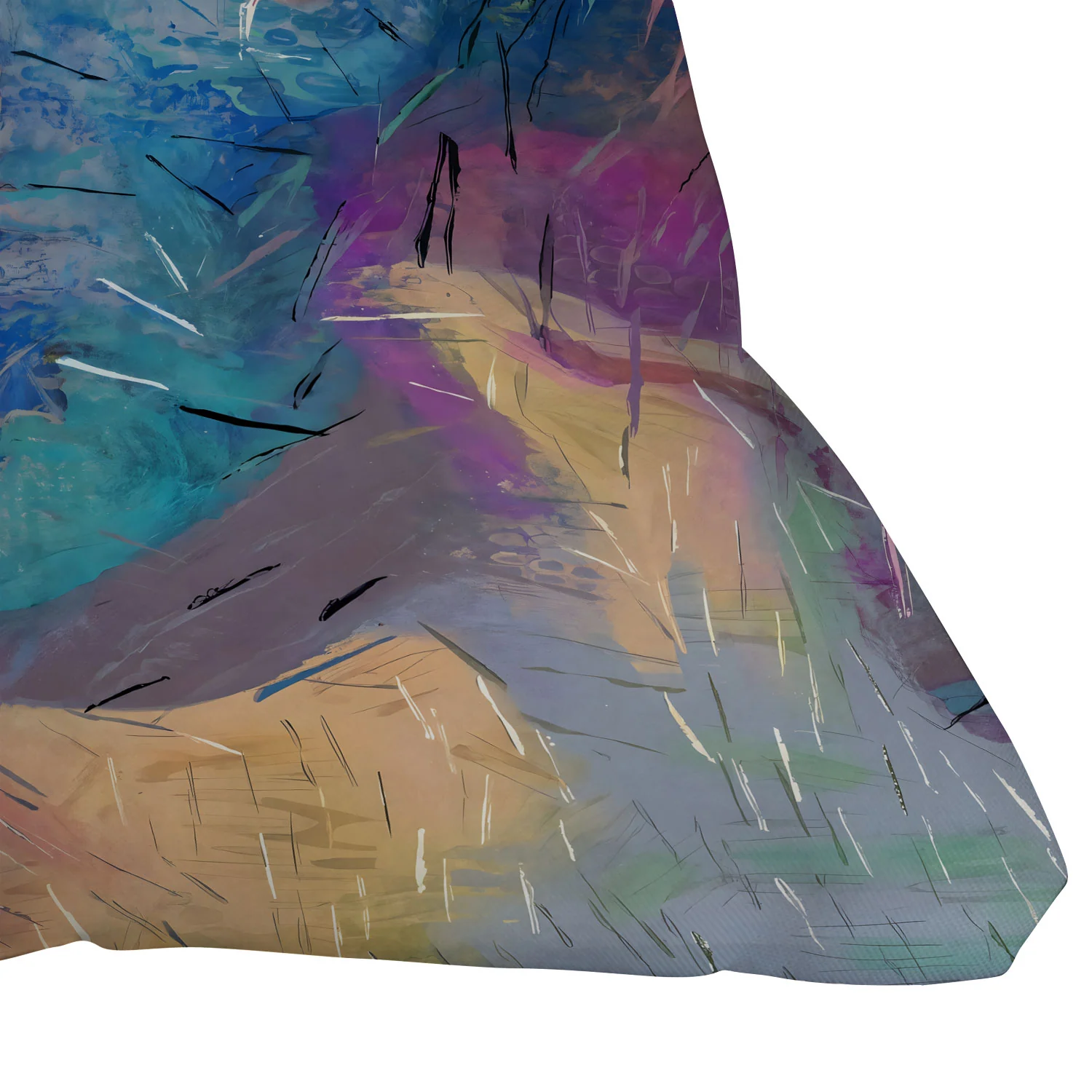 83 Oranges Soul Driven Abstraction Outdoor Throw Pillow - Image 11