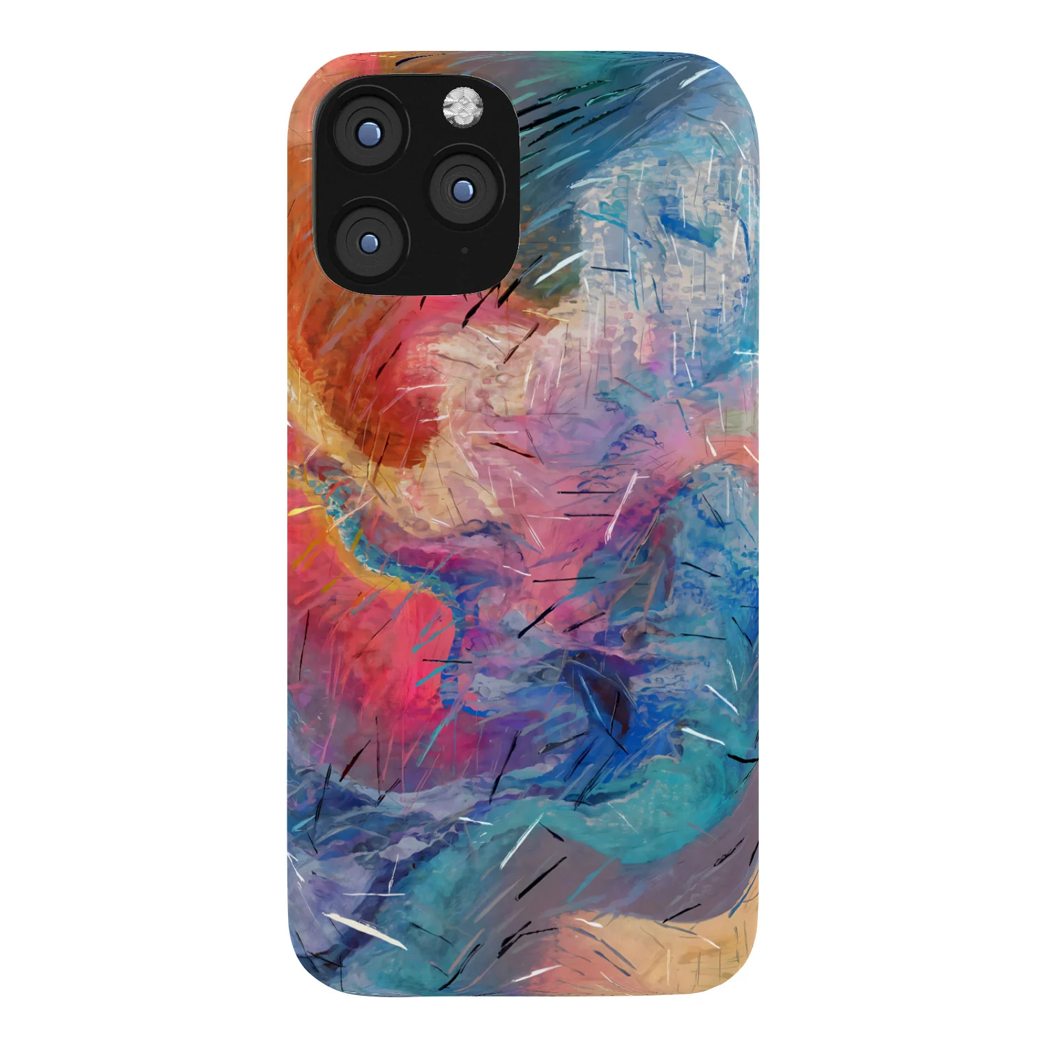 83 Oranges Soul Driven Abstraction Phone Case - Image 8