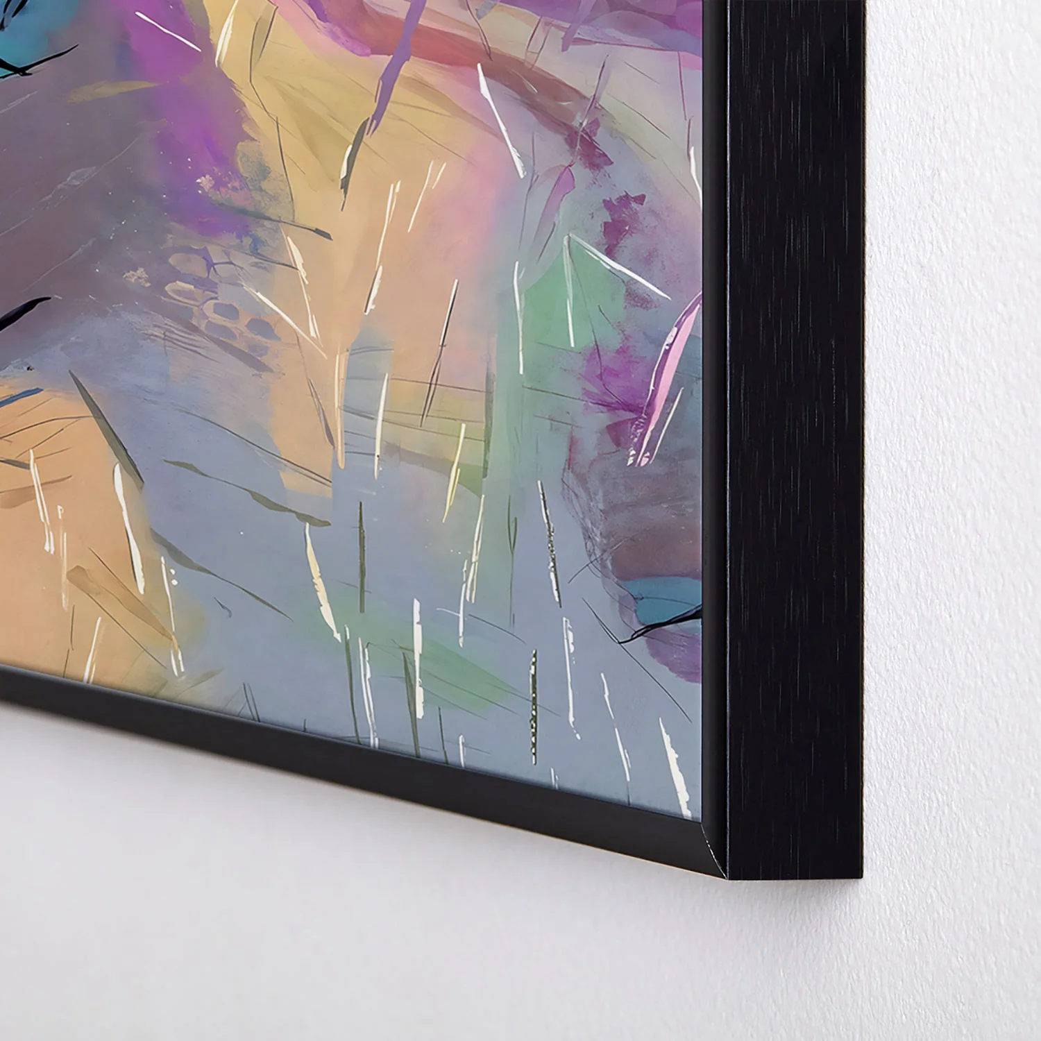83 Oranges Soul Driven Abstraction Square Metal Framed Art Print - Image 24