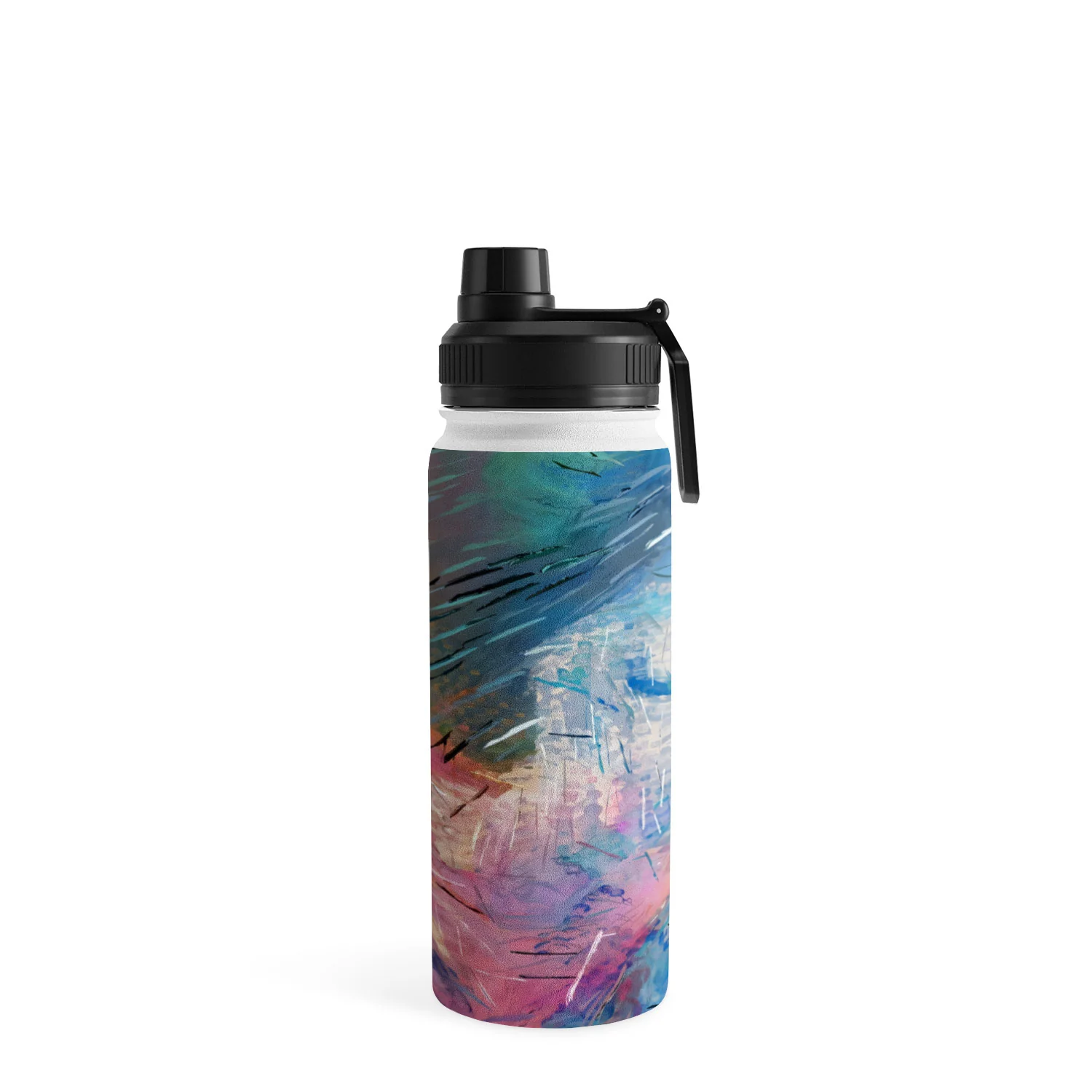 83 Oranges Soul Driven Abstraction Water Bottle - Image 13
