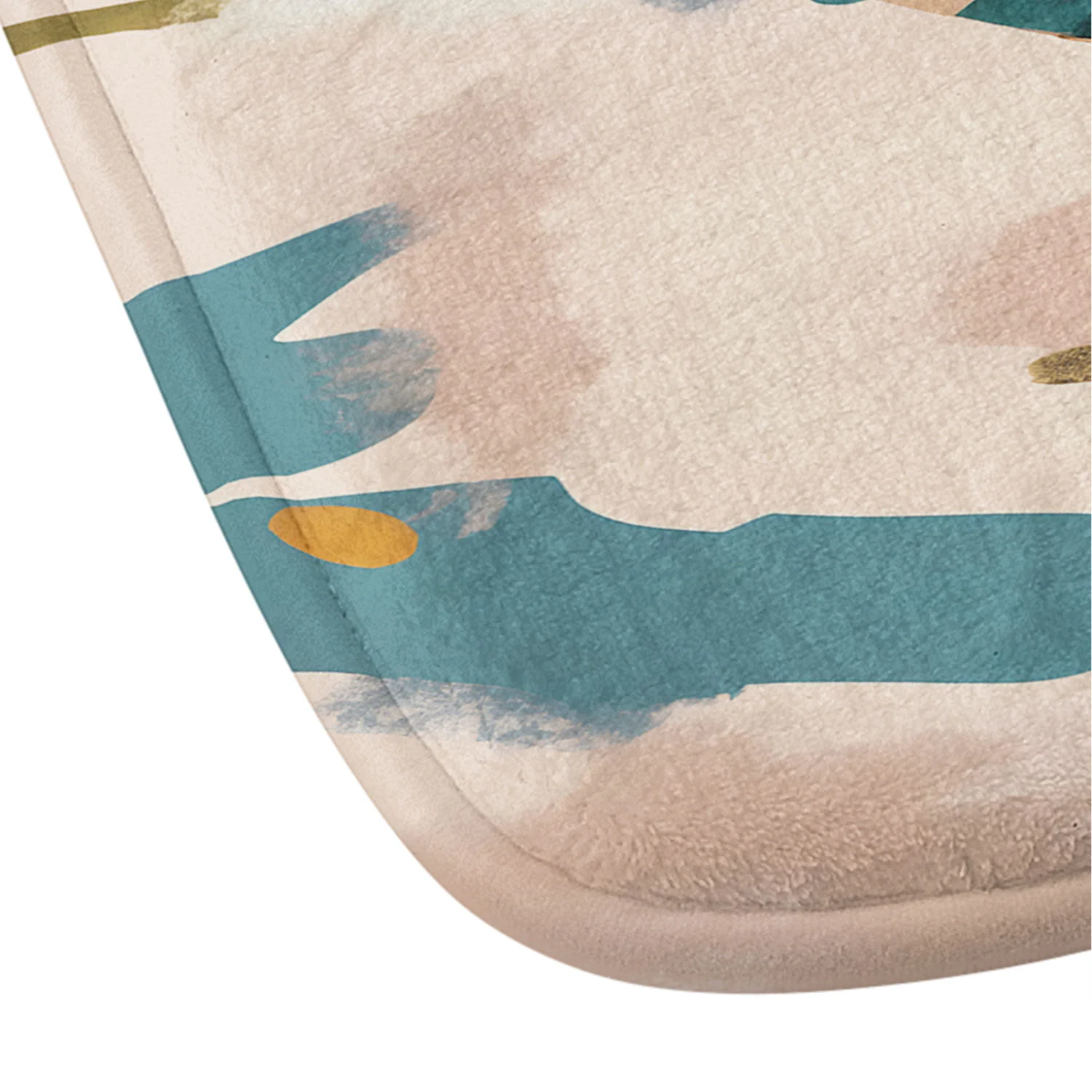83 Oranges The Olive Watcher Memory Foam Bath Mat - Image 3