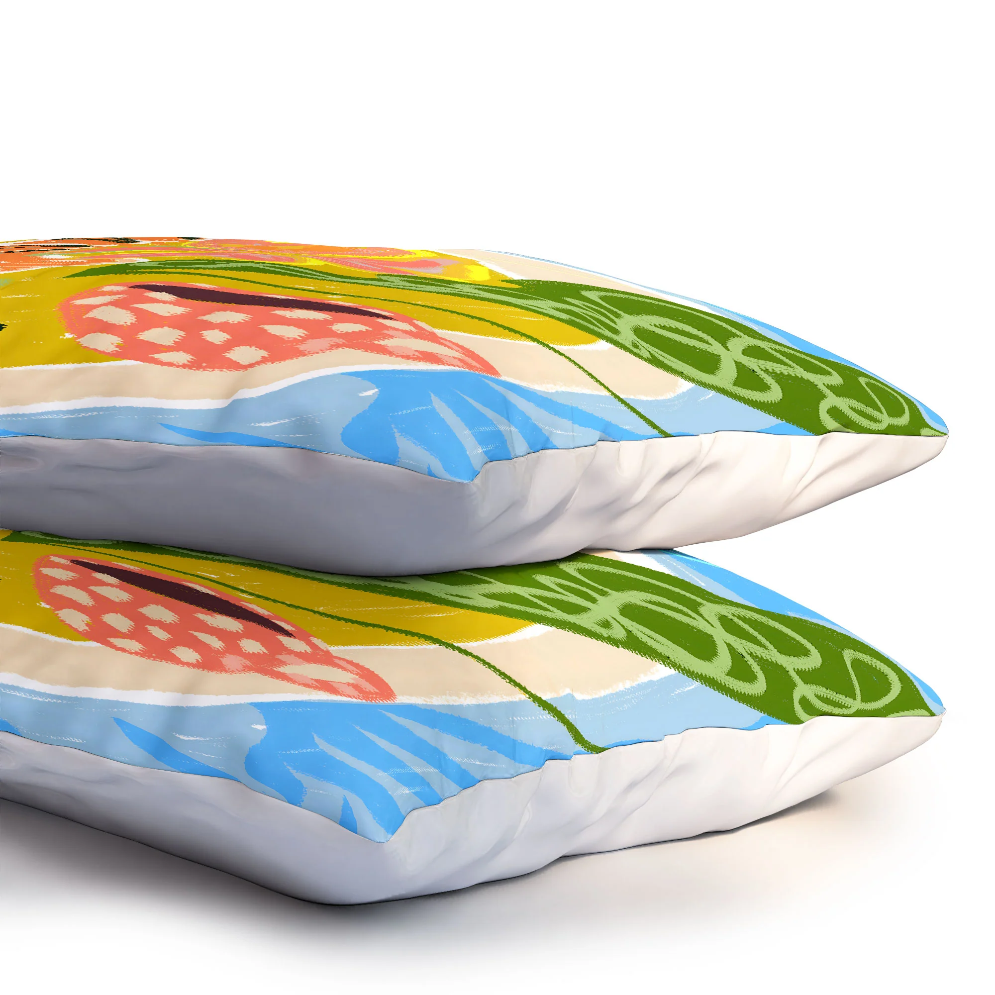 83 Oranges Tiger Prawns Shrimp Pillow Shams - Image 6