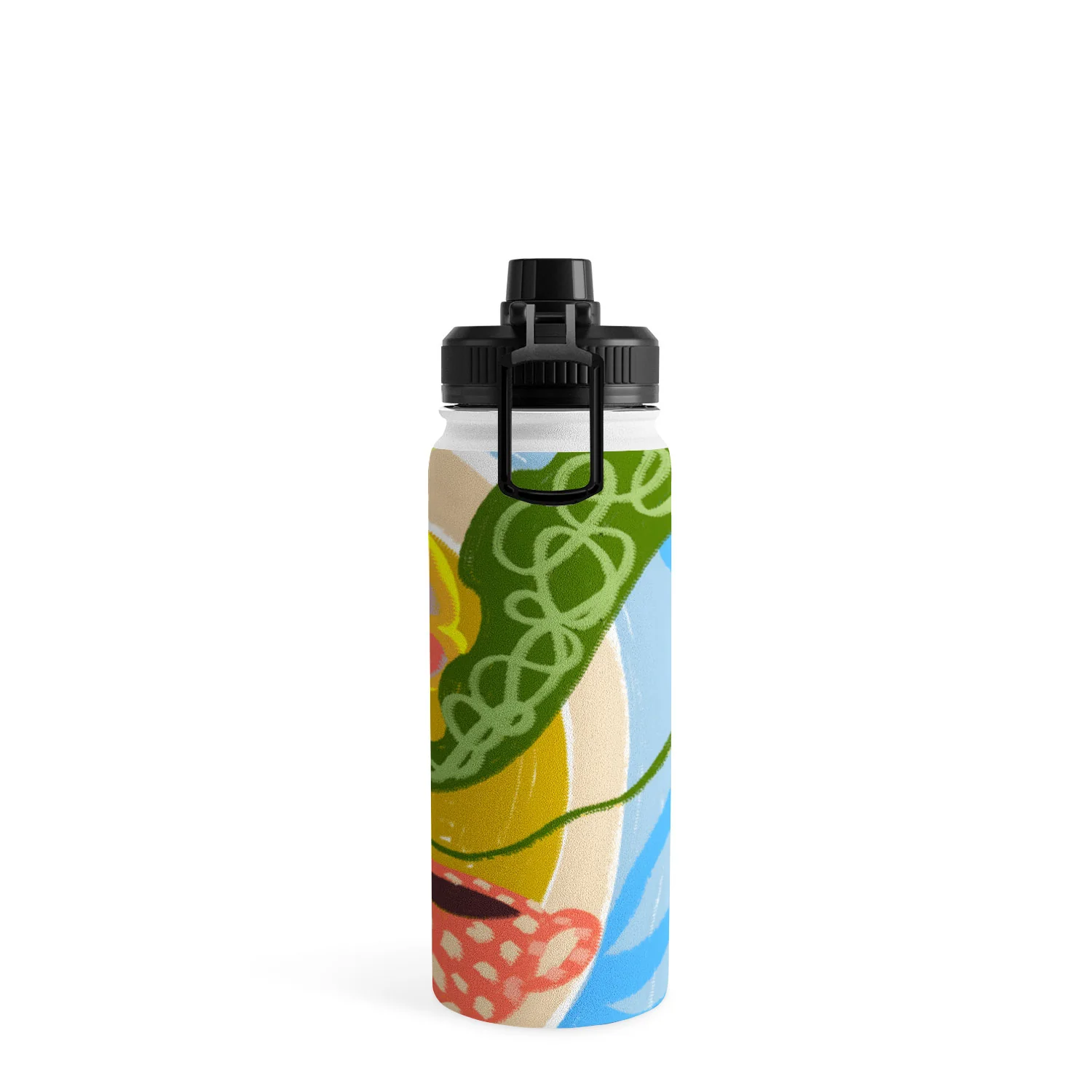 83 Oranges Tiger Prawns Shrimp Water Bottle - Image 15