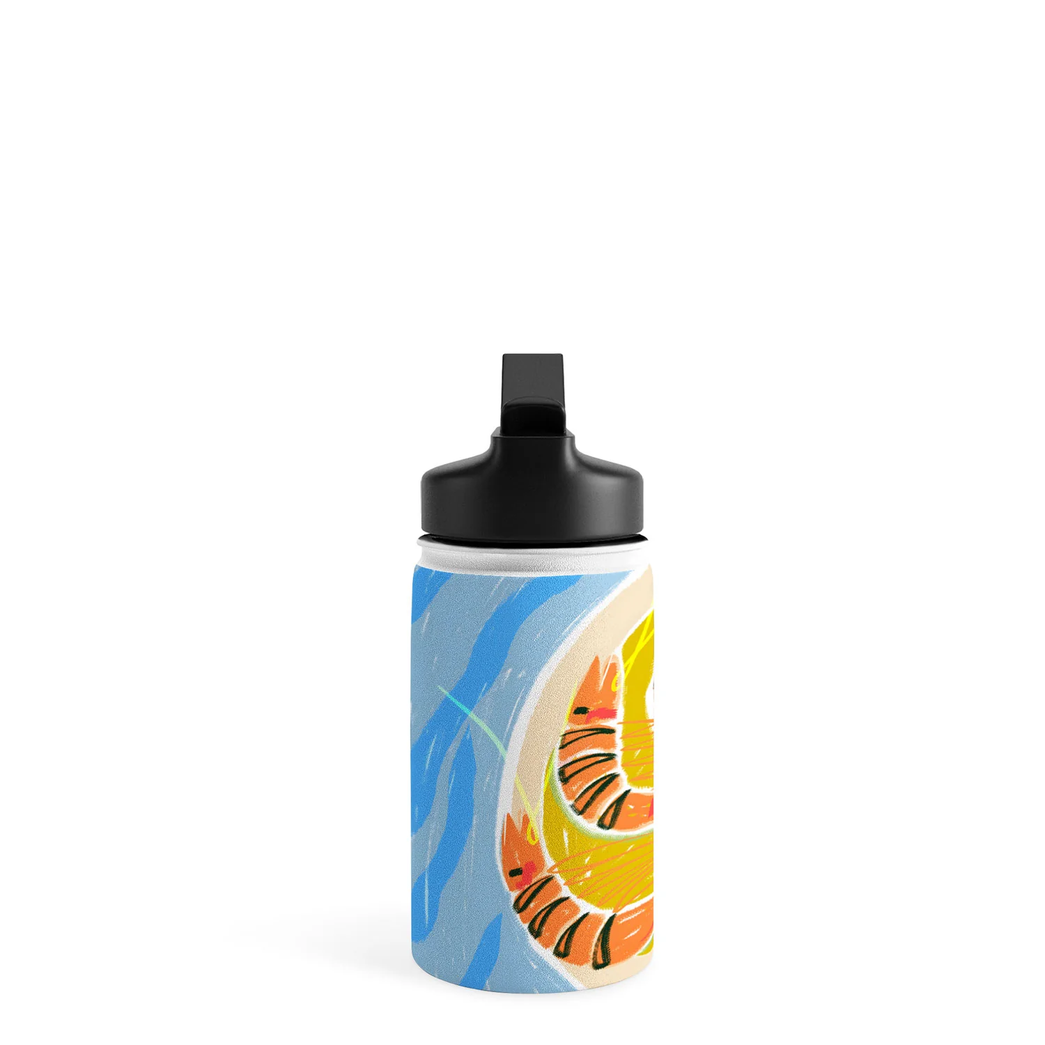 83 Oranges Tiger Prawns Shrimp Water Bottle - Image 6