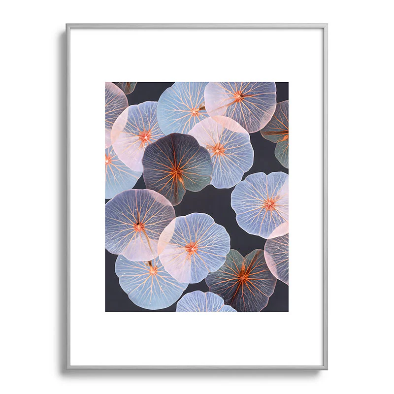 83 Oranges Translucence Metal Framed Art Print - Image 29