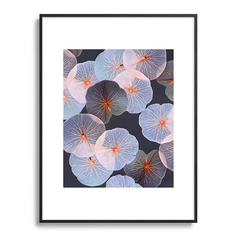 83 Oranges Translucence Metal Framed Art Print - Image 33