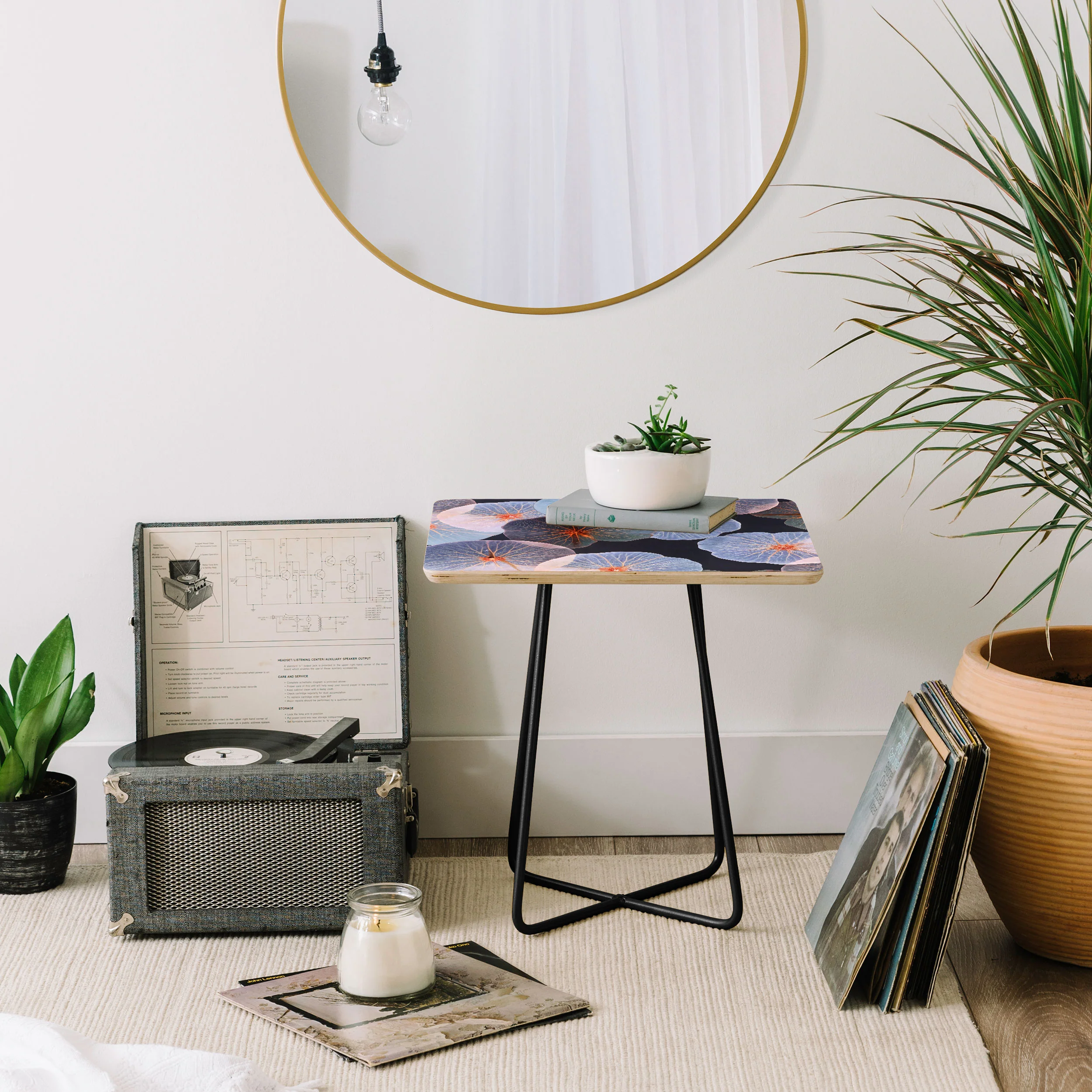 83 Oranges Translucence Side Table - Image 8