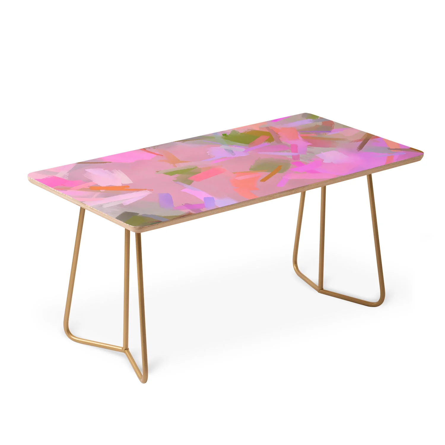 83 Oranges Whispers In Pink Coffee Table - Image 3