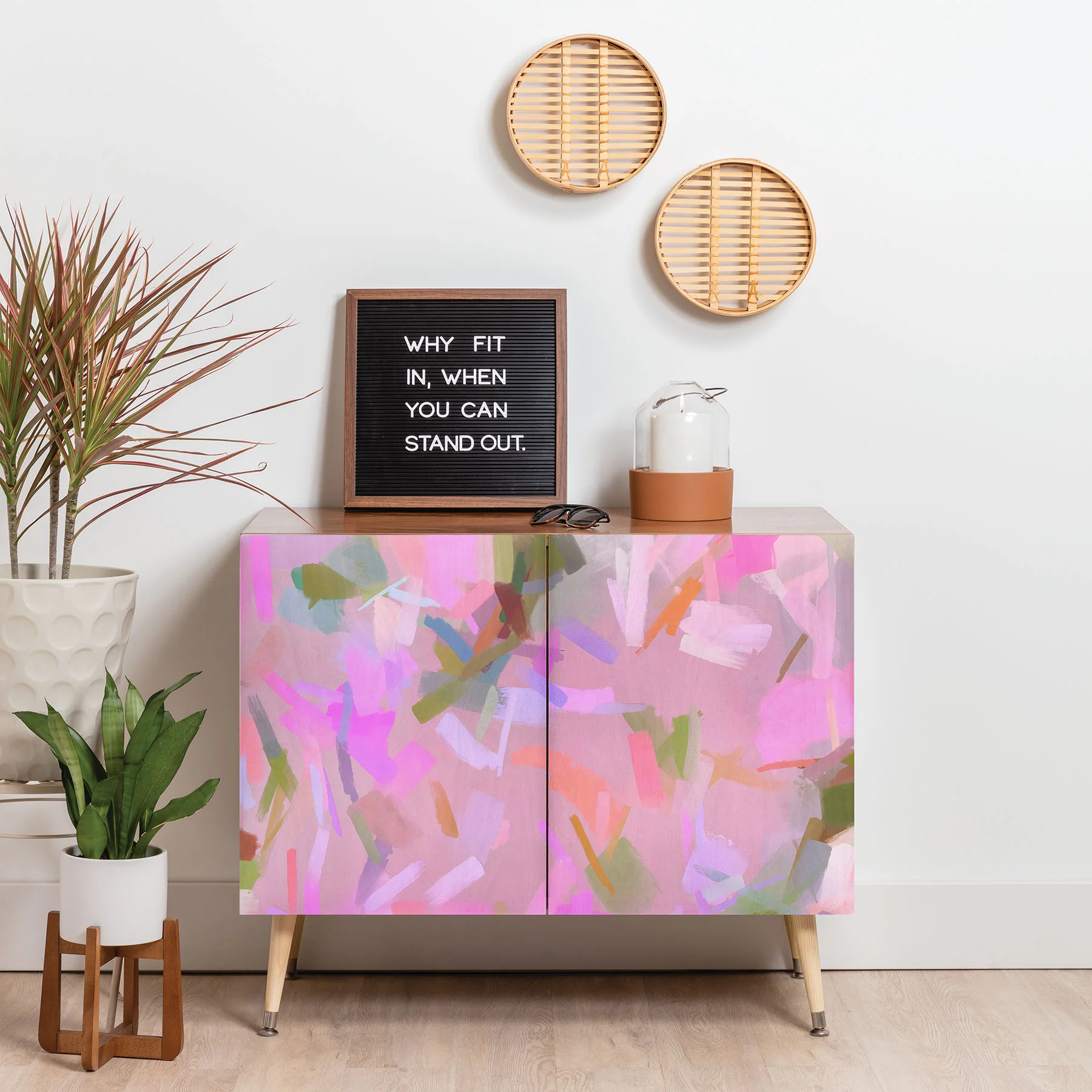 83 Oranges Whispers In Pink Credenza - Image 15