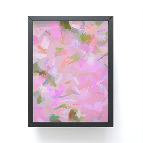 83 Oranges Whispers In Pink Framed Mini Art Print - Image 2
