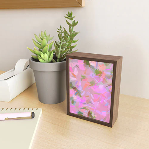 83 Oranges Whispers In Pink Framed Mini Art Print - Image 7