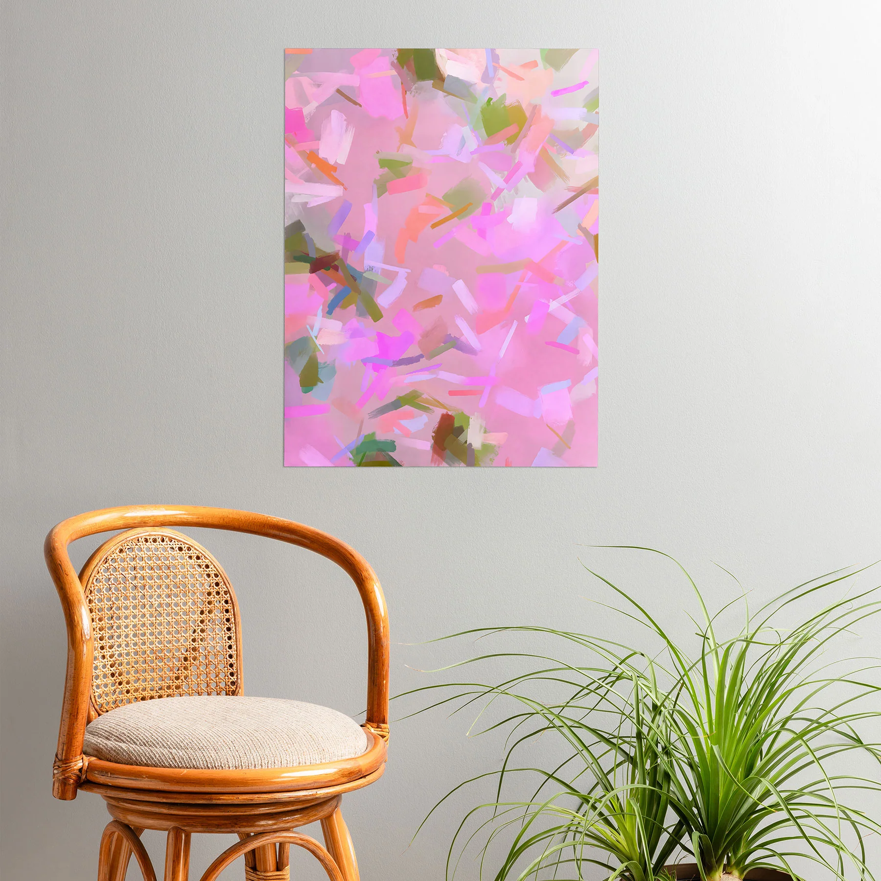 83 Oranges Whispers In Pink Poster - Image 2