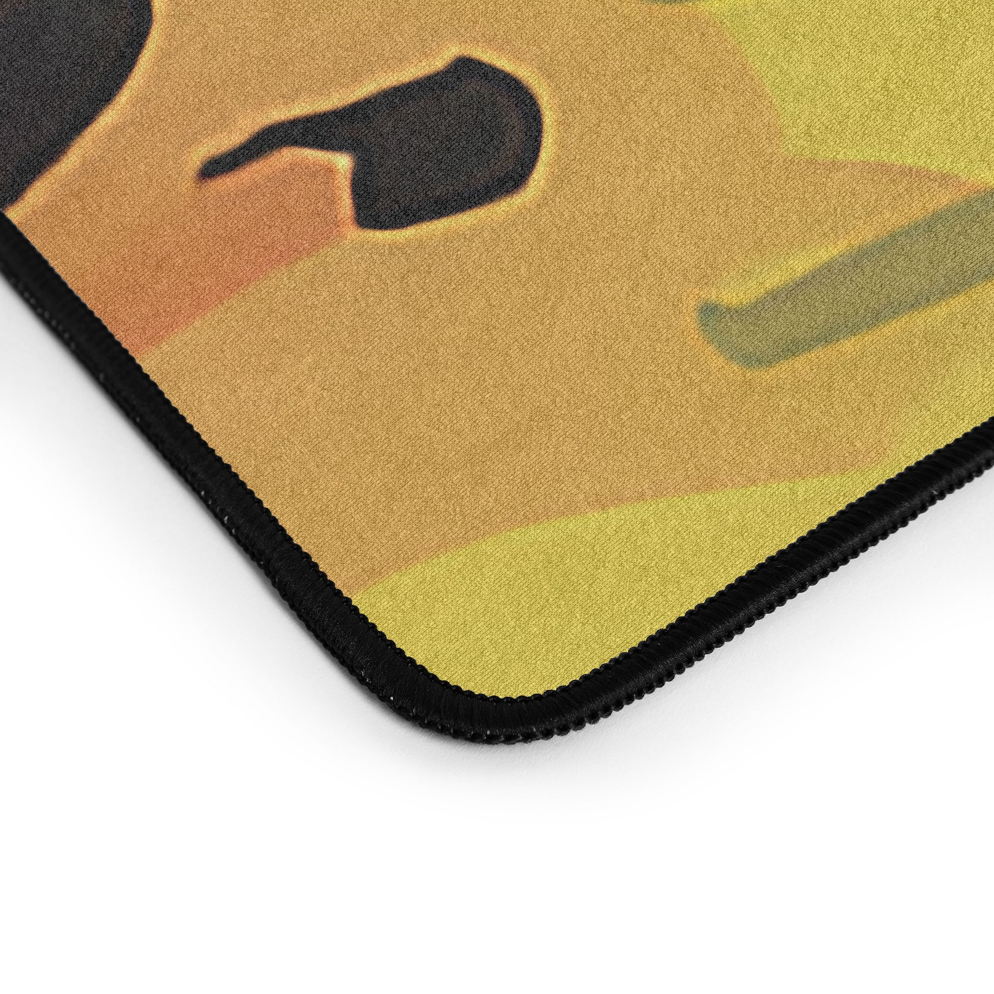 83 Oranges Yellow Ochre Florals Desk Mat - Image 3