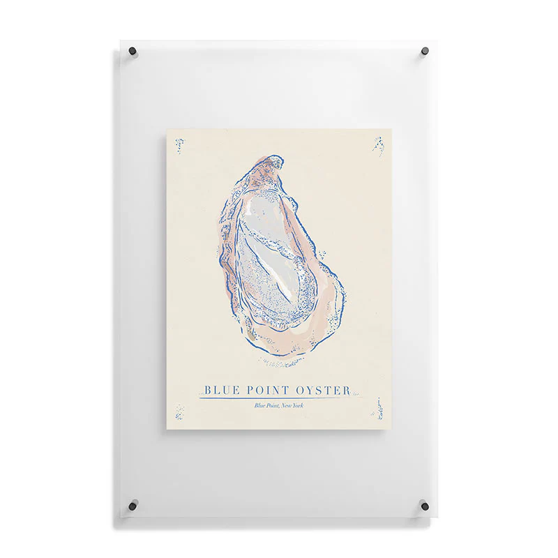 ad Oyster Blue Floating Acrylic Print - Image 35