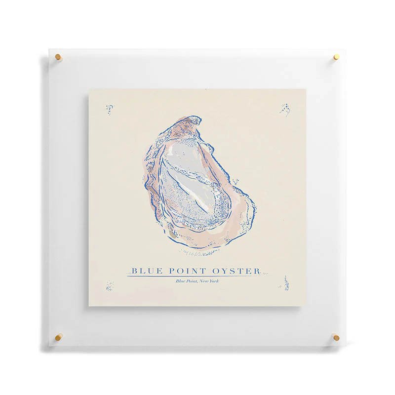 ad Oyster Blue Floating Acrylic Print - Image 37