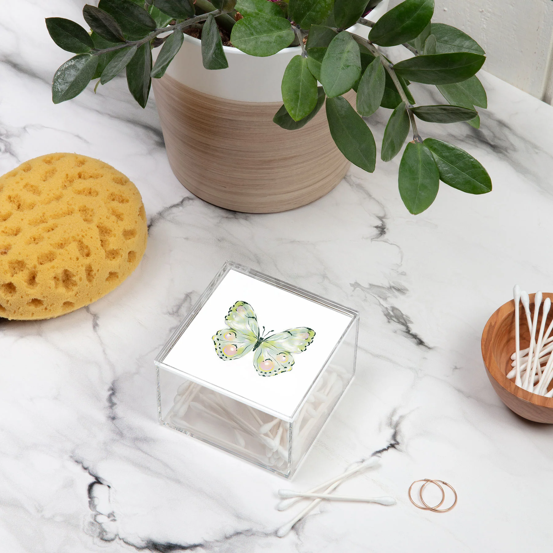 Agnes 91 Exquisite Light Green Watercol Acrylic Box - Image 4