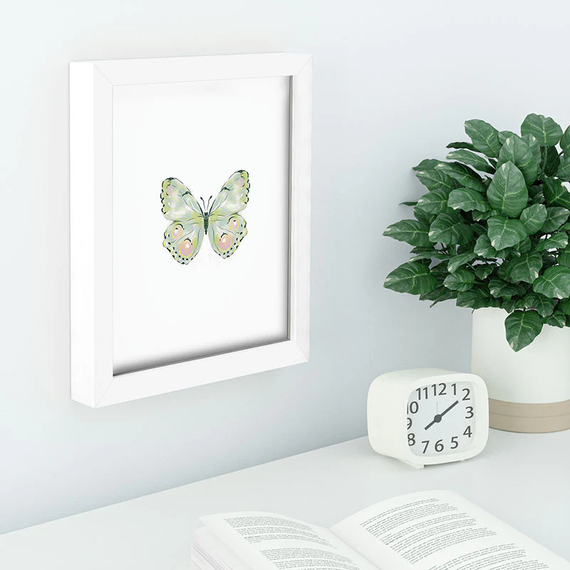 Agnes 91 Exquisite Light Green Watercol Recessed Framing Rectangle - Image 4