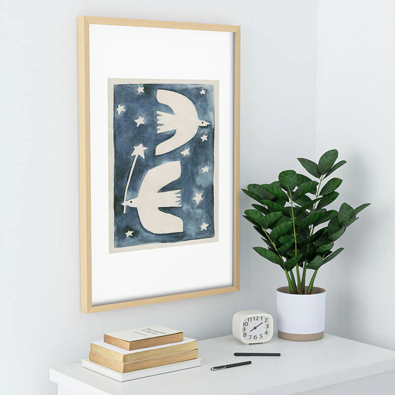 Alisa Galitsyna Celestial Birds V2 Recessed Framing Rectangle - Image 30