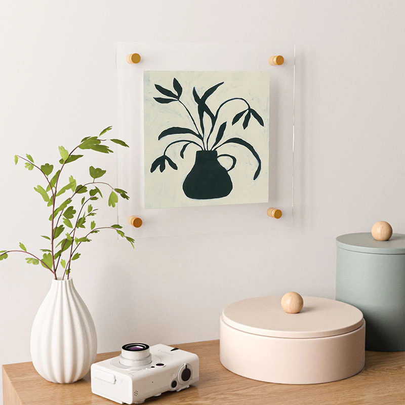 Alisa Galitsyna Floral Shadows V2 Floating Acrylic Print - Image 8