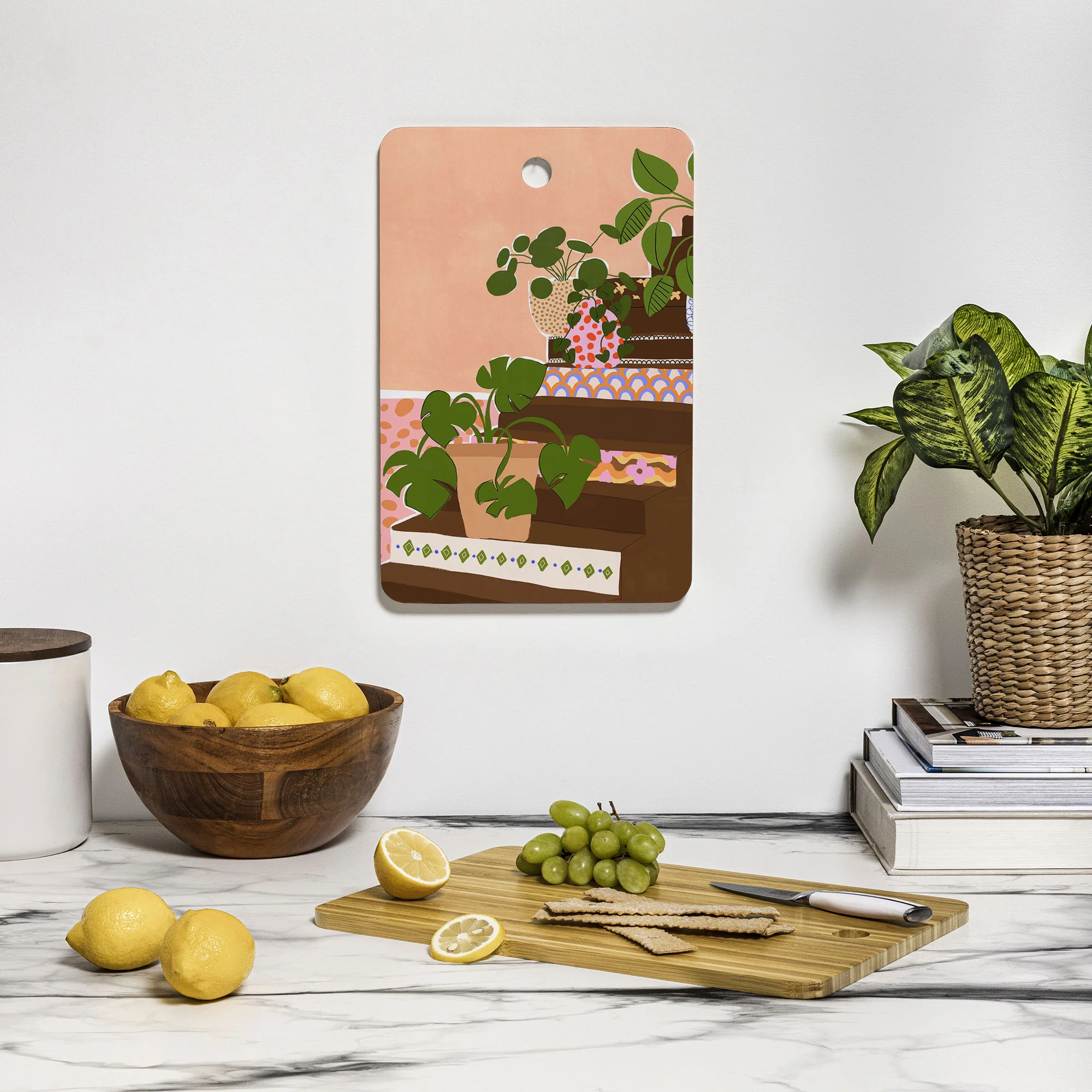 Alja Horvat Bohemian Stairs Cutting Board Rectangle - Image 3