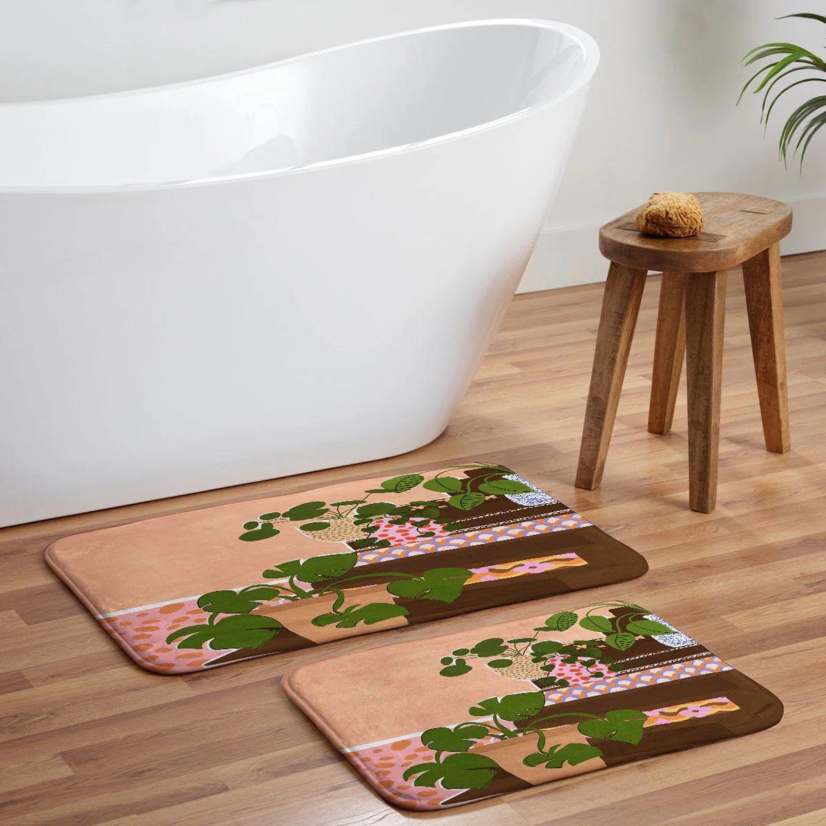 Alja Horvat Bohemian Stairs Memory Foam Bath Mat - Image 5