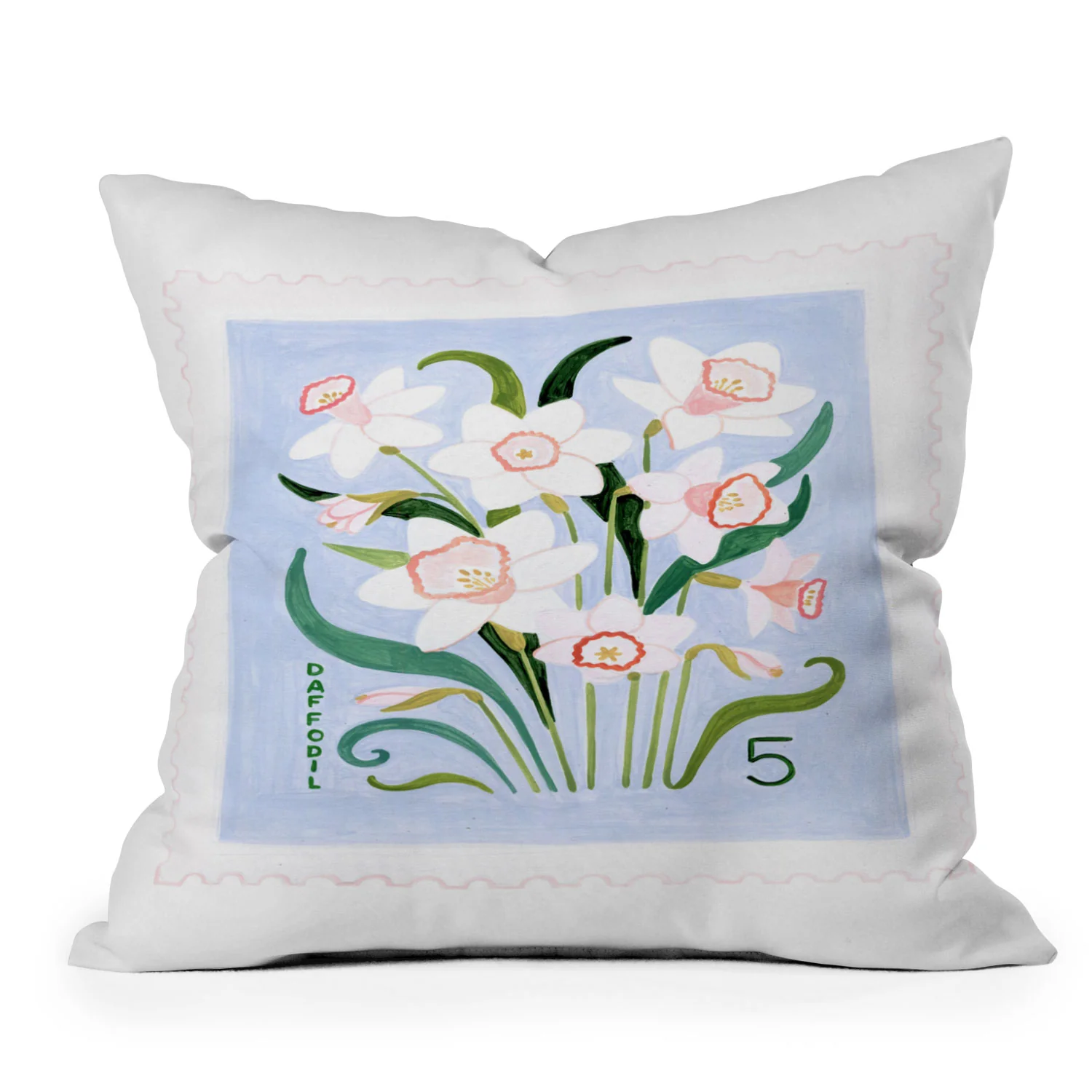 Ambers Textiles Daffodil 2 Outdoor Throw Pillow - Image 2