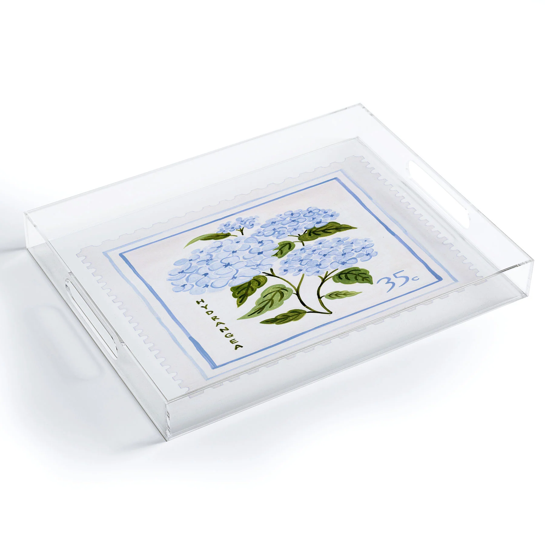 Ambers Textiles Hydrangea II Acrylic Tray - Image 2