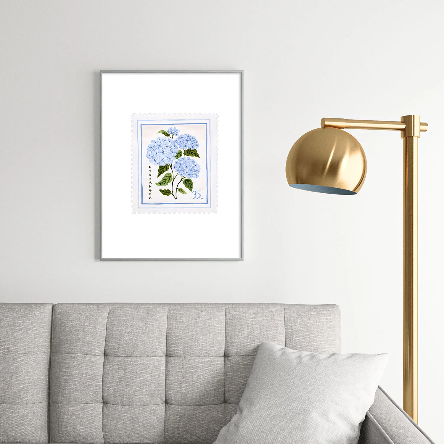 Ambers Textiles Hydrangea II Metal Framed Art Print - Image 30