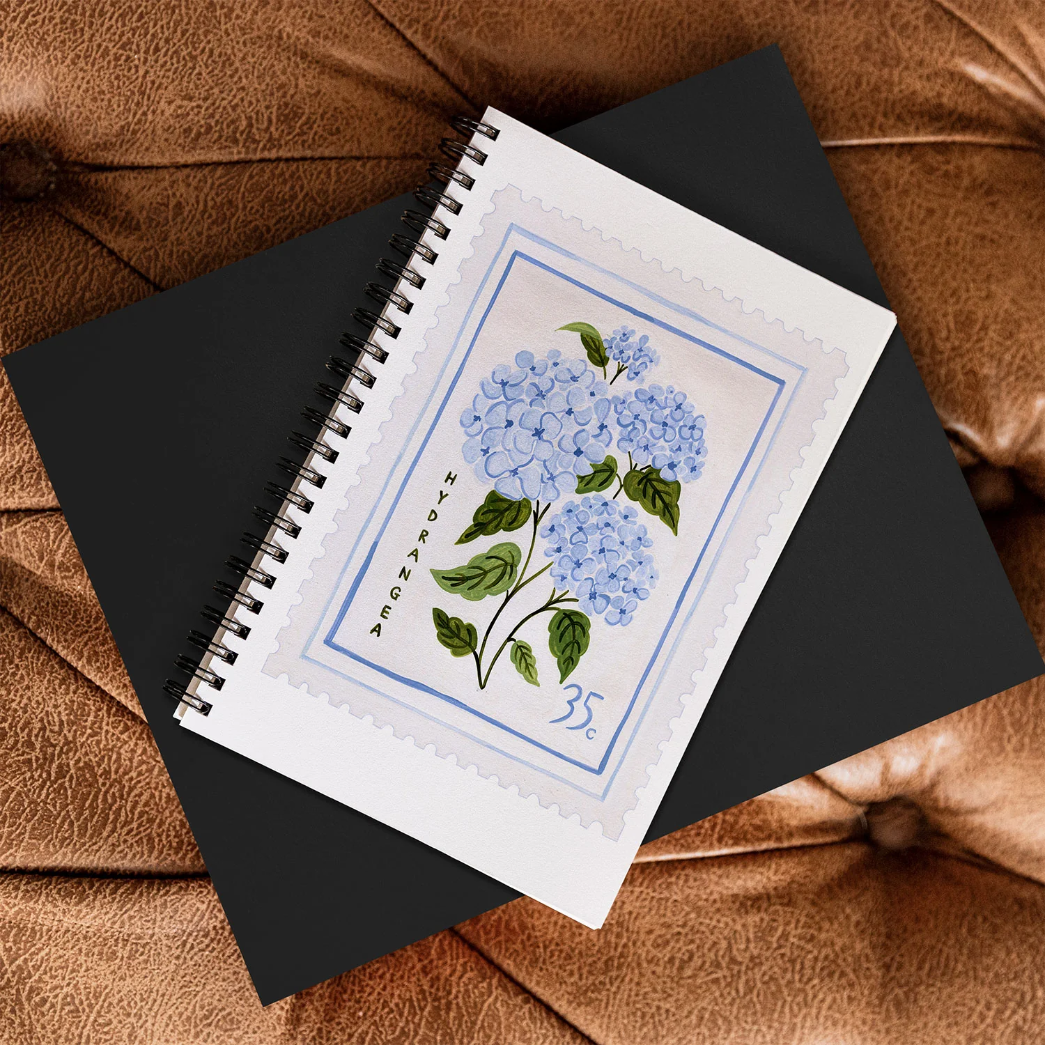 Ambers Textiles Hydrangea II Spiral Notebook - Image 4