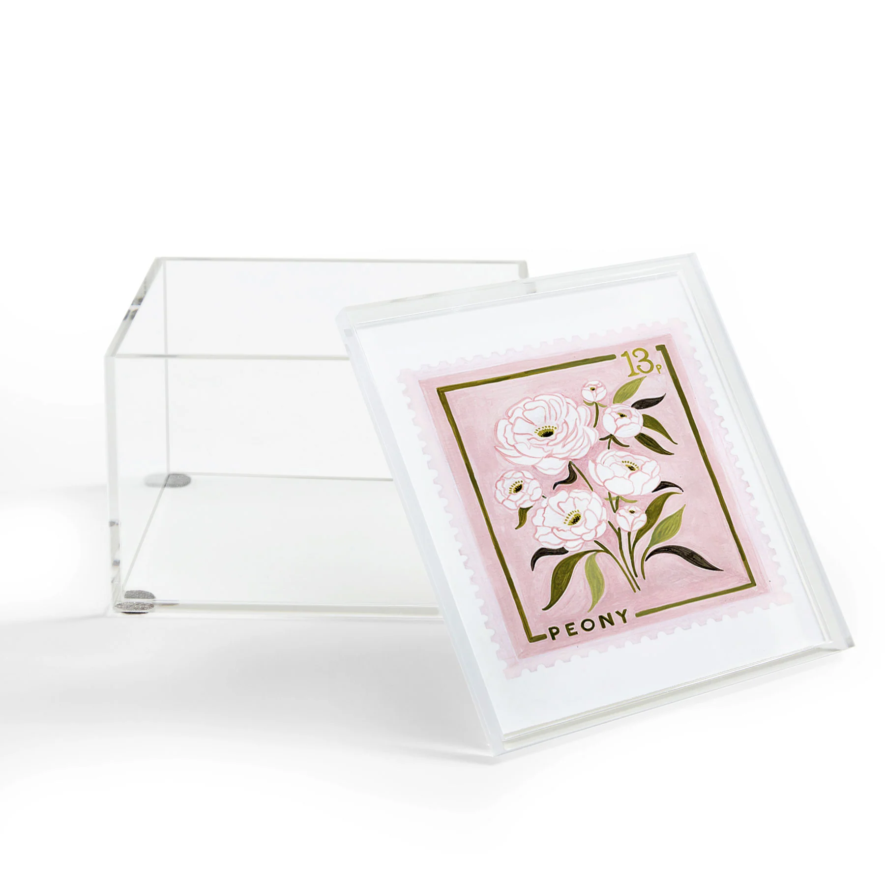 Ambers Textiles Peony 2 Acrylic Box - Image 2
