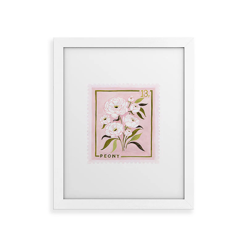 Ambers Textiles Peony 2 Framed Art Print - Image 21
