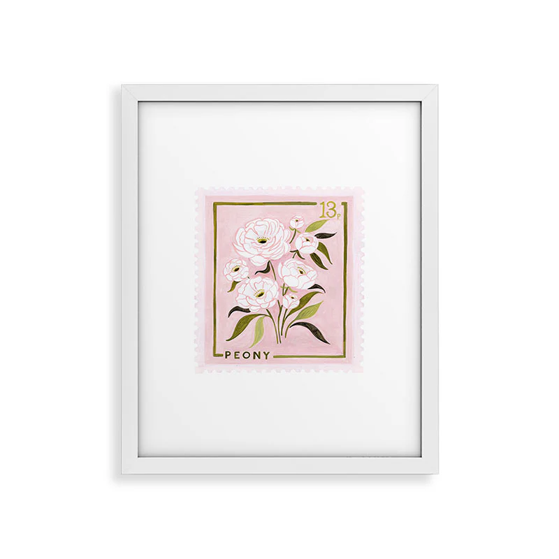 Ambers Textiles Peony 2 Framed Art Print - Image 43